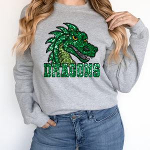 Dragons Sequin Mascot