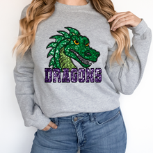 Load image into Gallery viewer, Dragons Sequin Mascot
