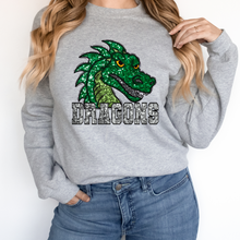 Load image into Gallery viewer, Dragons Sequin Mascot
