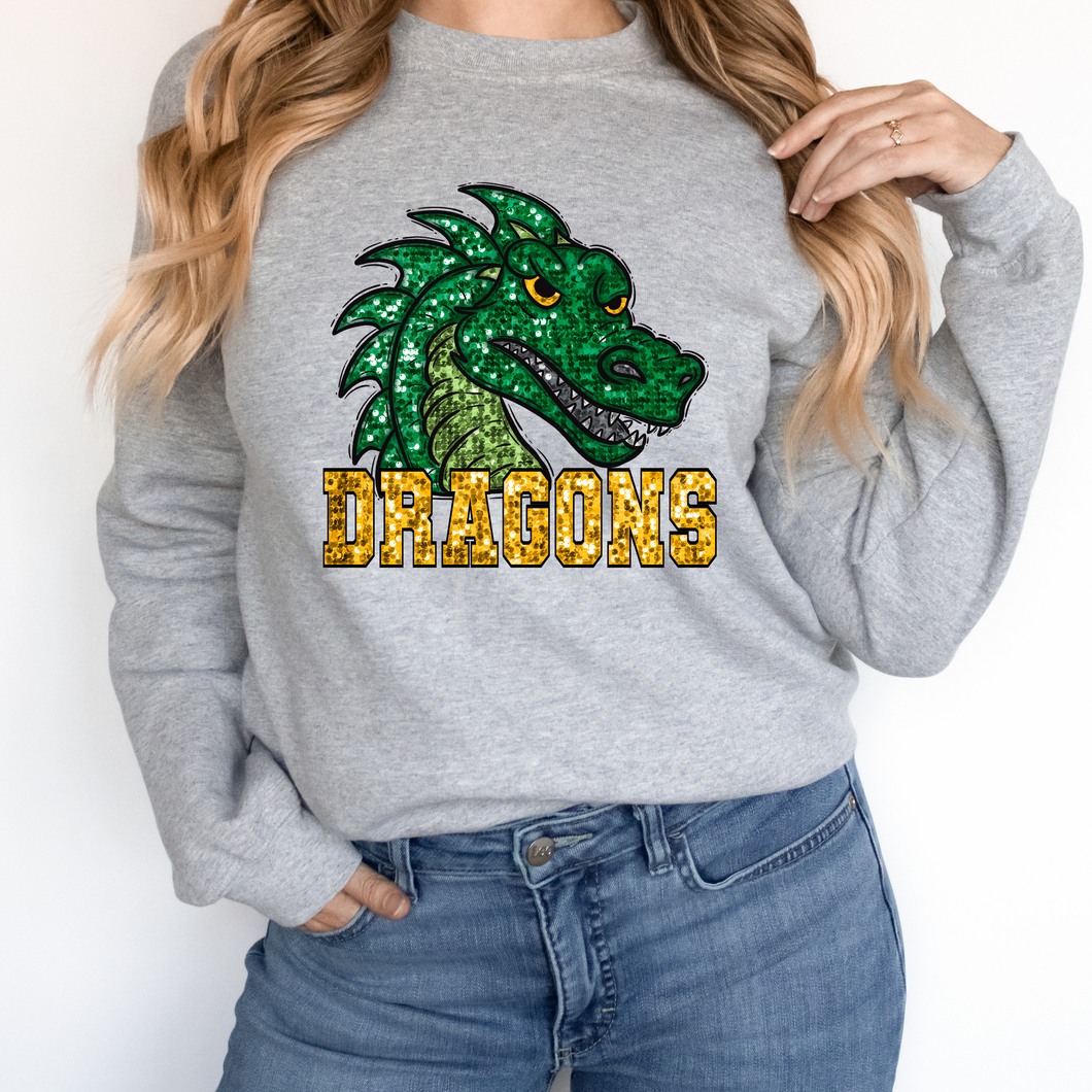 Dragons Sequin Mascot