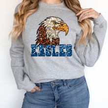 Load image into Gallery viewer, EAGLES SEQUIN MASCOT  (DTF/SUBLIMATION TRANSFER)
