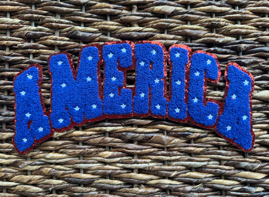 America Chenille Patch