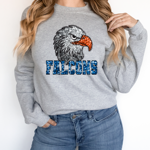 FALCONS SEQUIN MASCOT (DTF/SUBLIMATION TRANSFER)