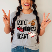 Load image into Gallery viewer, Faith Purpose Heart Baseball
