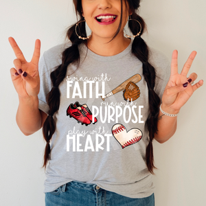 Faith Purpose Heart Baseball