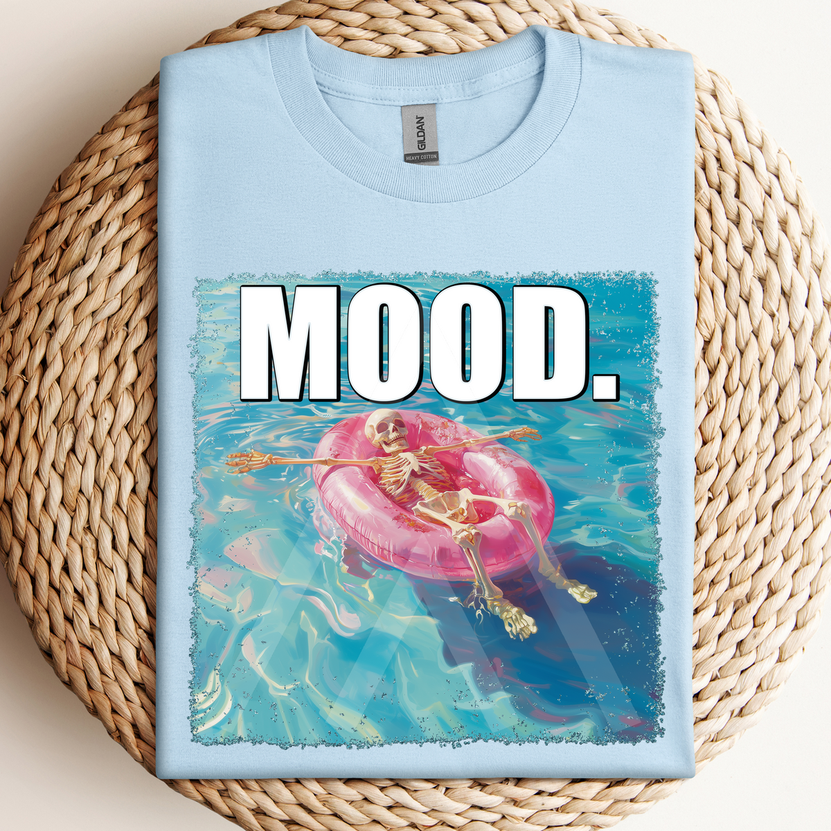 Floating Skellie Mood – Up North Screen Prints
