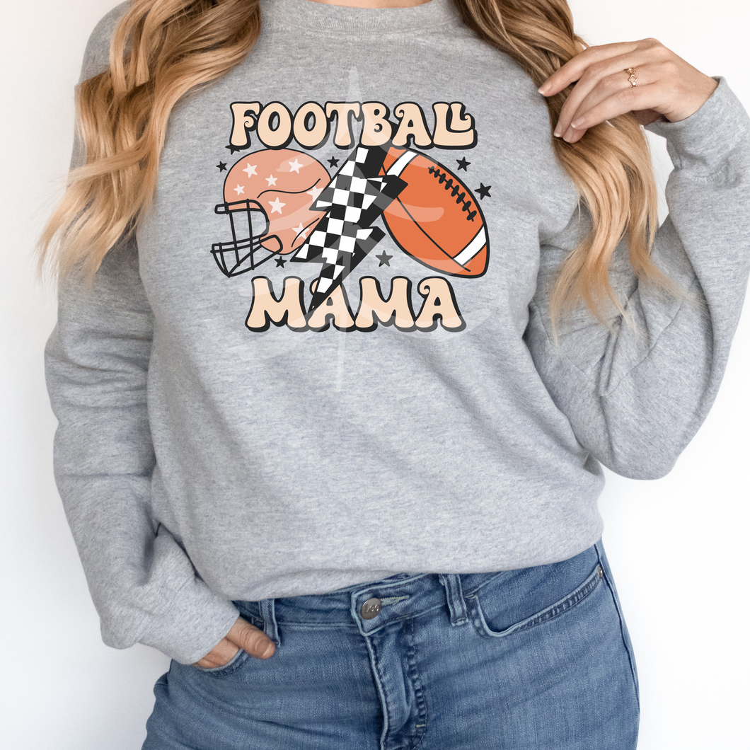 Football Mama with Lightning Bolt