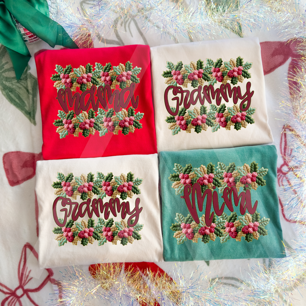 French Knot Holly Border