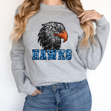 Load image into Gallery viewer, HAWKS SEQUIN MASCOT (DTF/SUBLIMATION TRANSFER)
