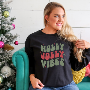 HOLLY JOLLY VIBES (DTF/SUBLIMATION TRANSFER)