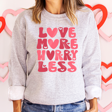 Load image into Gallery viewer, Hearts Love More Worry Less

