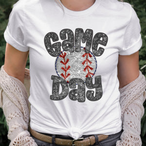 GAME DAY BASEBALL FAUX SEQUINS