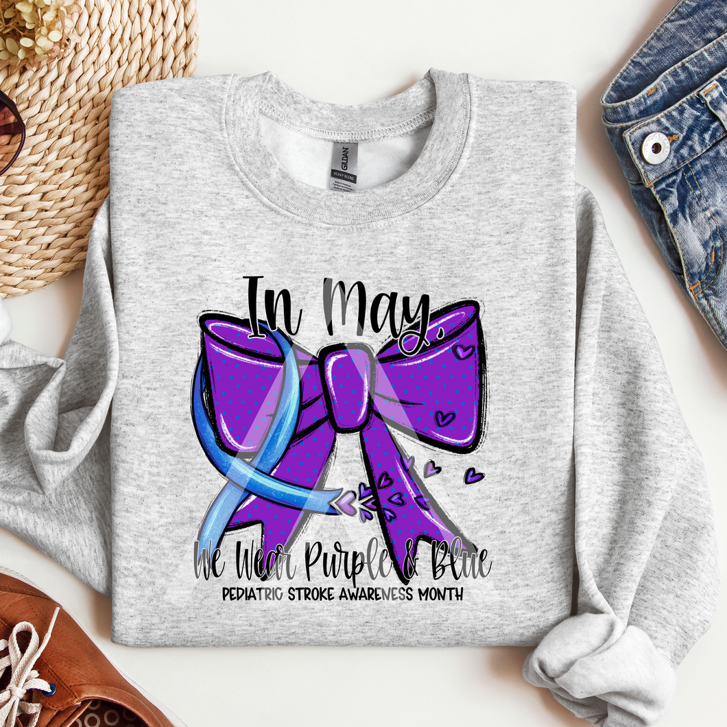 In May We Wear Purple & Blue - Childhood Stroke