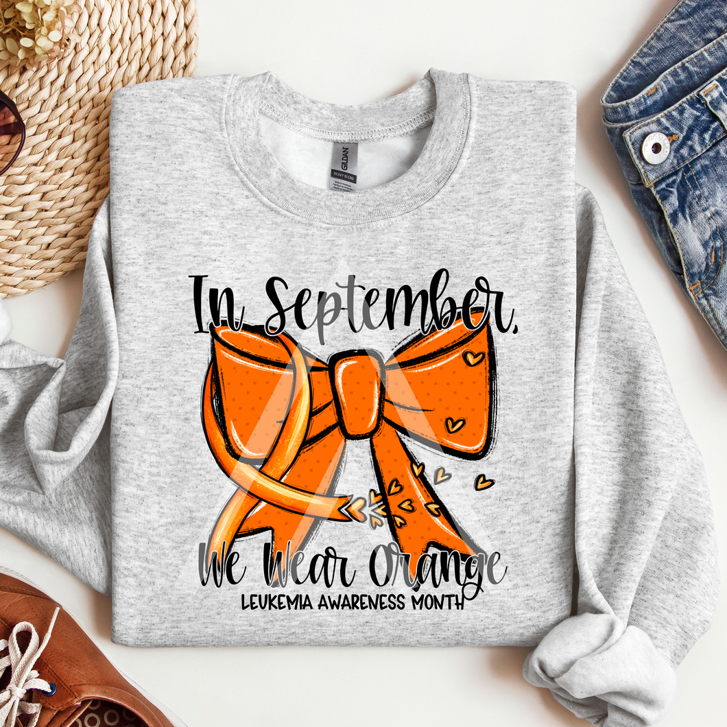 In September We Wear Orange - Leukemia