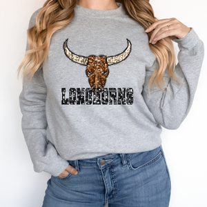 LONGHORNS SEQUIN MASCOT (DTF/SUBLIMATION TRANSFER)