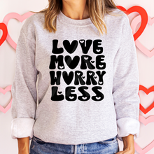 Load image into Gallery viewer, Hearts Love More Worry Less
