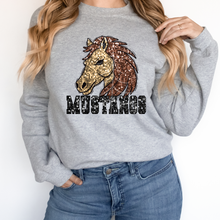 Load image into Gallery viewer, MUSTANGS SEQUIN MASCOT  (DTF/SUBLIMATION TRANSFER)
