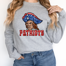 Load image into Gallery viewer, PATRIOTS SEQUIN MASCOT (DTF/SUBLIMATION TRANSFER)
