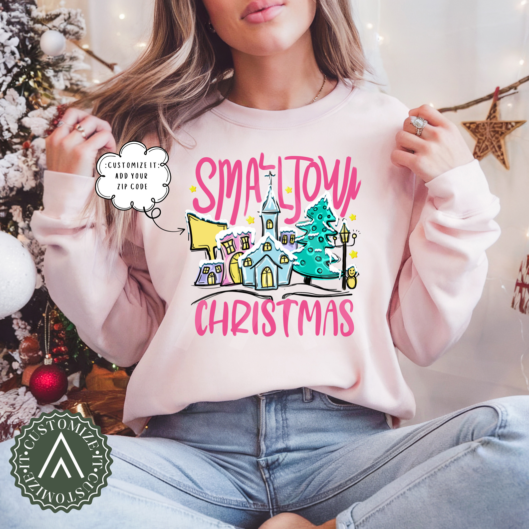 Custom Zipcode Small Town Christmas