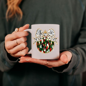 Red and Green Coquette Ornament