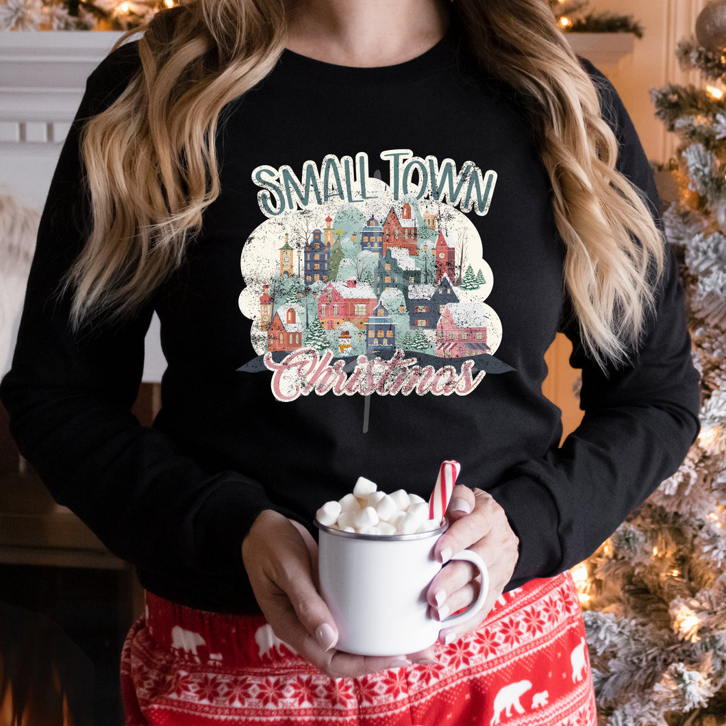 VINTAGE SMALL TOWN CHRISTMAS (DTF/SUBLIMATION TRANSFER)
