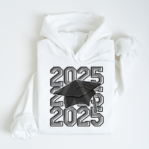 Stacked Grad Cap 2025