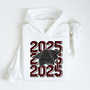 Stacked Grad Cap 2025