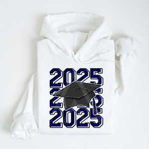 Stacked Grad Cap 2025