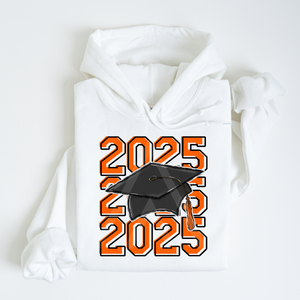 Stacked Grad Cap 2025