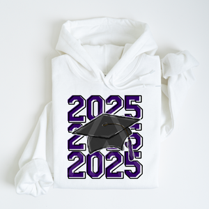 Stacked Grad Cap 2025