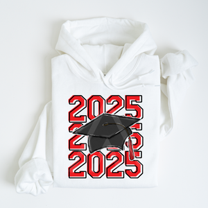 Stacked Grad Cap 2025