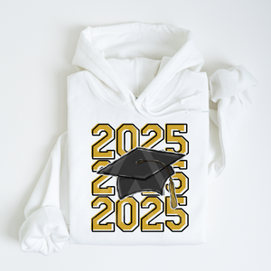 Stacked Grad Cap 2025