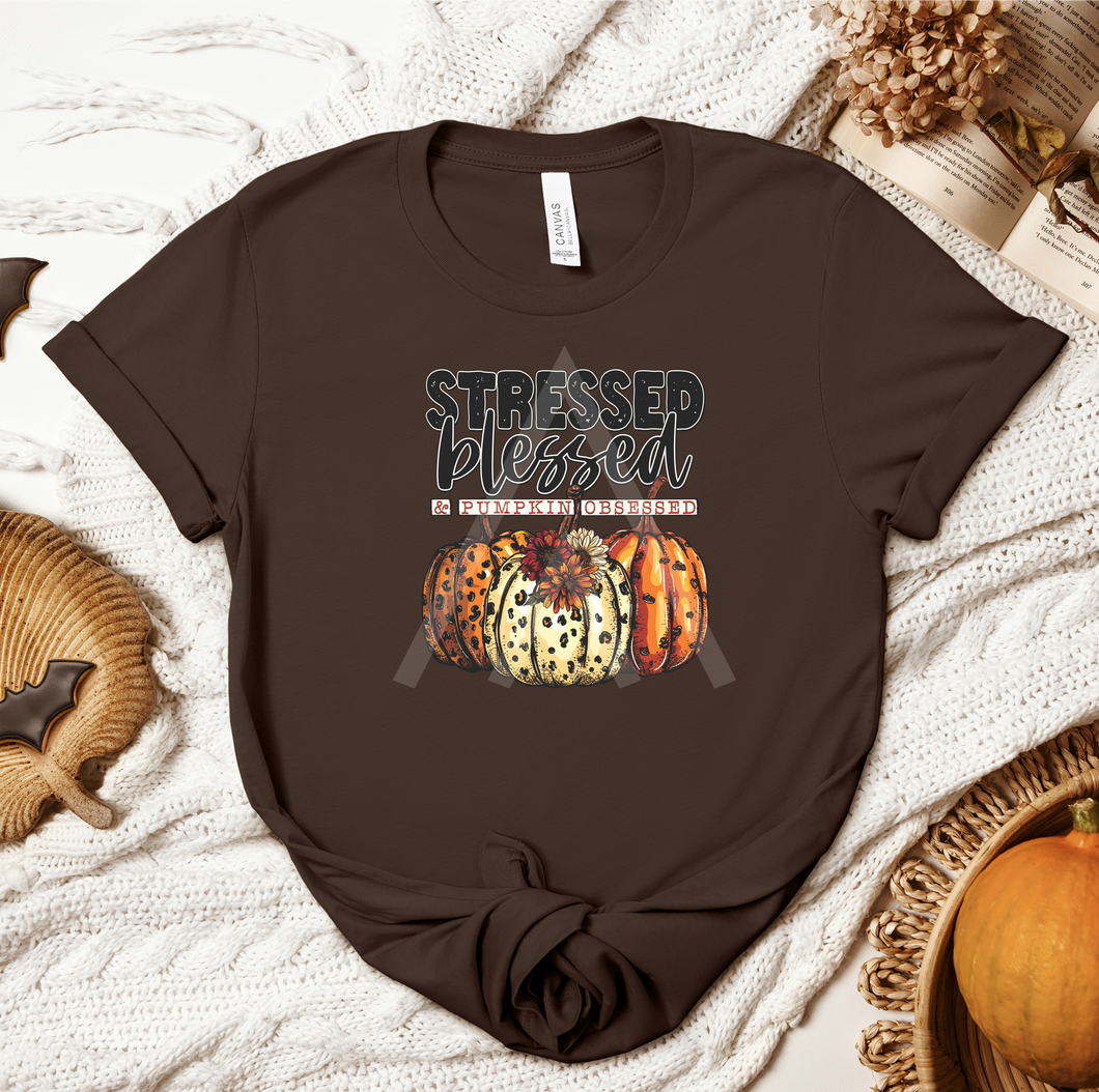 Stressed Blessed Pumpkin Obsessed