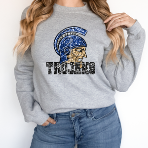 TROJANS SEQUIN MASCOT (DTF/SUBLIMATION TRANSFER)