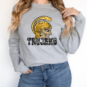 TROJANS SEQUIN MASCOT (DTF/SUBLIMATION TRANSFER)