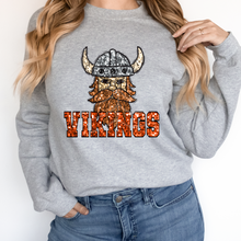 Load image into Gallery viewer, VIKINGS SEQUIN MASCOT (DTF/SUBLIMATION TRANSFER)

