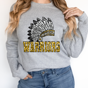 WARRIORS SEQUIN MASCOT (DTF/SUBLIMATION TRANSFER)