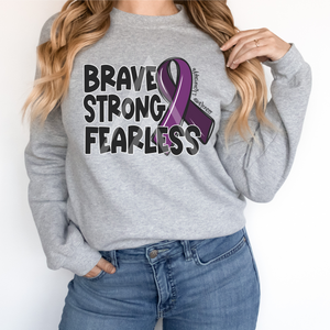 Brave Strong Fearless Ribbon