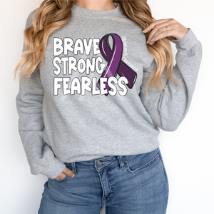 Brave Strong Fearless Ribbon