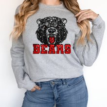 Load image into Gallery viewer, Black Bears Sequin Mascot
