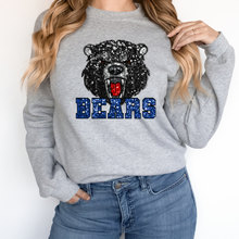 Load image into Gallery viewer, Black Bears Sequin Mascot
