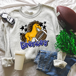 Broncos Football Mascot (DTF/SUBLIMATION TRANSFER)