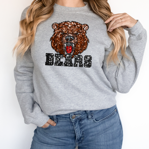 Brown Bears Sequin Mascot (DTF/SUBLIMATION TRANSFER)