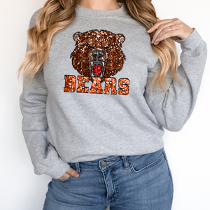 Brown Bears Sequin Mascot (DTF/SUBLIMATION TRANSFER)