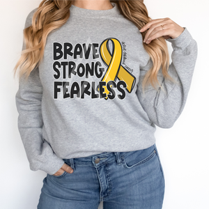 Brave Strong Fearless Ribbon