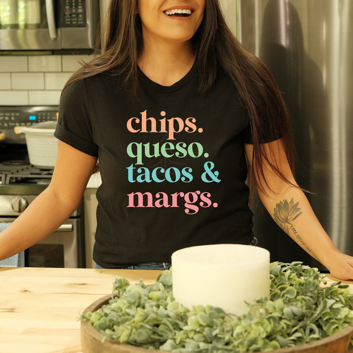 Chips Queso Tacos Margs – Up North Screen Prints