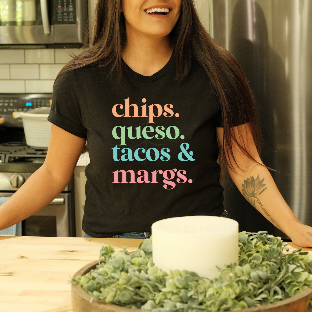 Chips Queso Tacos Margs (DTF/SUBLIMATION TRANSFER)
