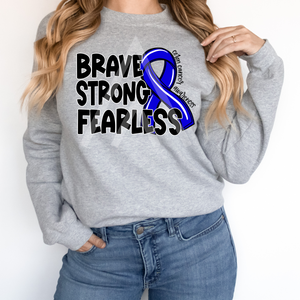 Brave Strong Fearless Ribbon