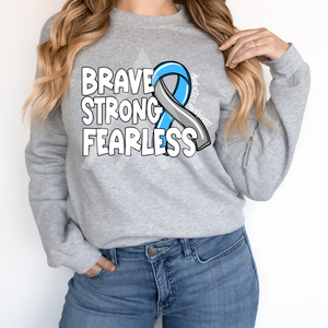 Brave Strong Fearless Ribbon