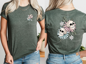 Flowers And Skulls (DTF/SUBLIMATION TRANSFER)